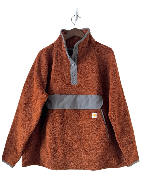Carhartt Jackets & Blazers - Carhartt Women’s Relaxed Fit Fleece Pullover with Gray Trim Size 1X (16W-18W)
